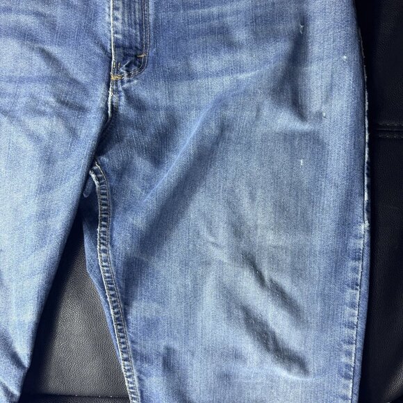 Wrangler 01 Competition Cool Vintage Men's Straight Leg Jeans Blue Denim 35x34 - Picture 6 of 16